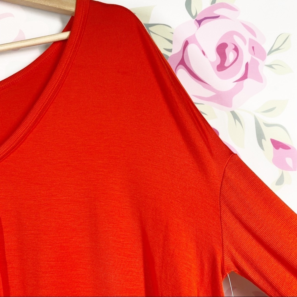 NWT Free People Moonshine Love Glare Orange Long Sleeve Tunic Top XS - Picture 7 of 14